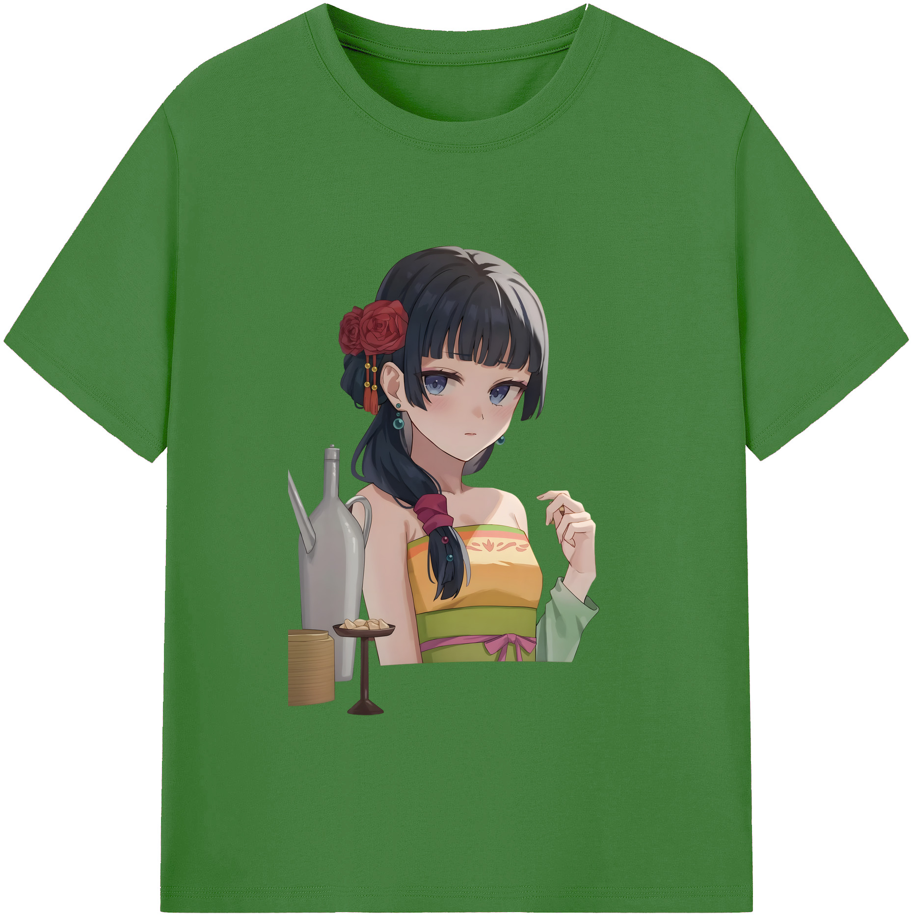 （画像用） 薬屋のひとりごと The Apothecary Diaries レディースカジュアルプリントTシャツ（綿100％）